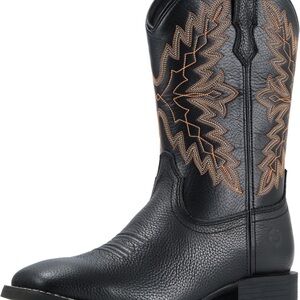 Men's Black Western Cowboy Boots